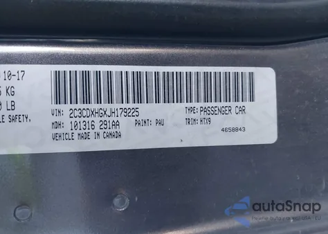 2018 Dodge Charger Sxt Plus Rwd z USA, uszkodzony, nr VIN 2C3CDXHGXJH179225